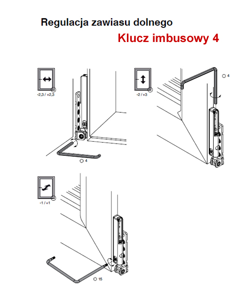 2 REGULACJA ZAWIASU DOLNEGO
